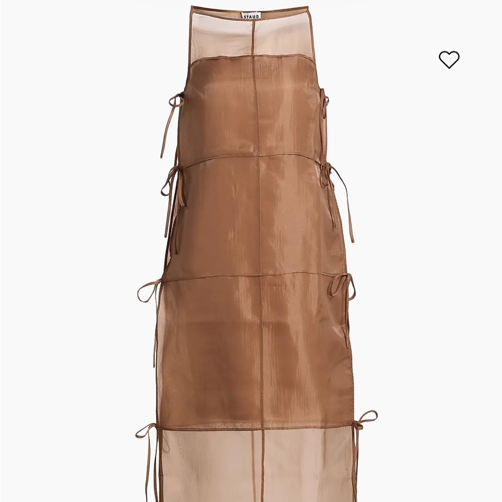 STAUD Chandler Tan Sheer Dress - Picture 2 of 6